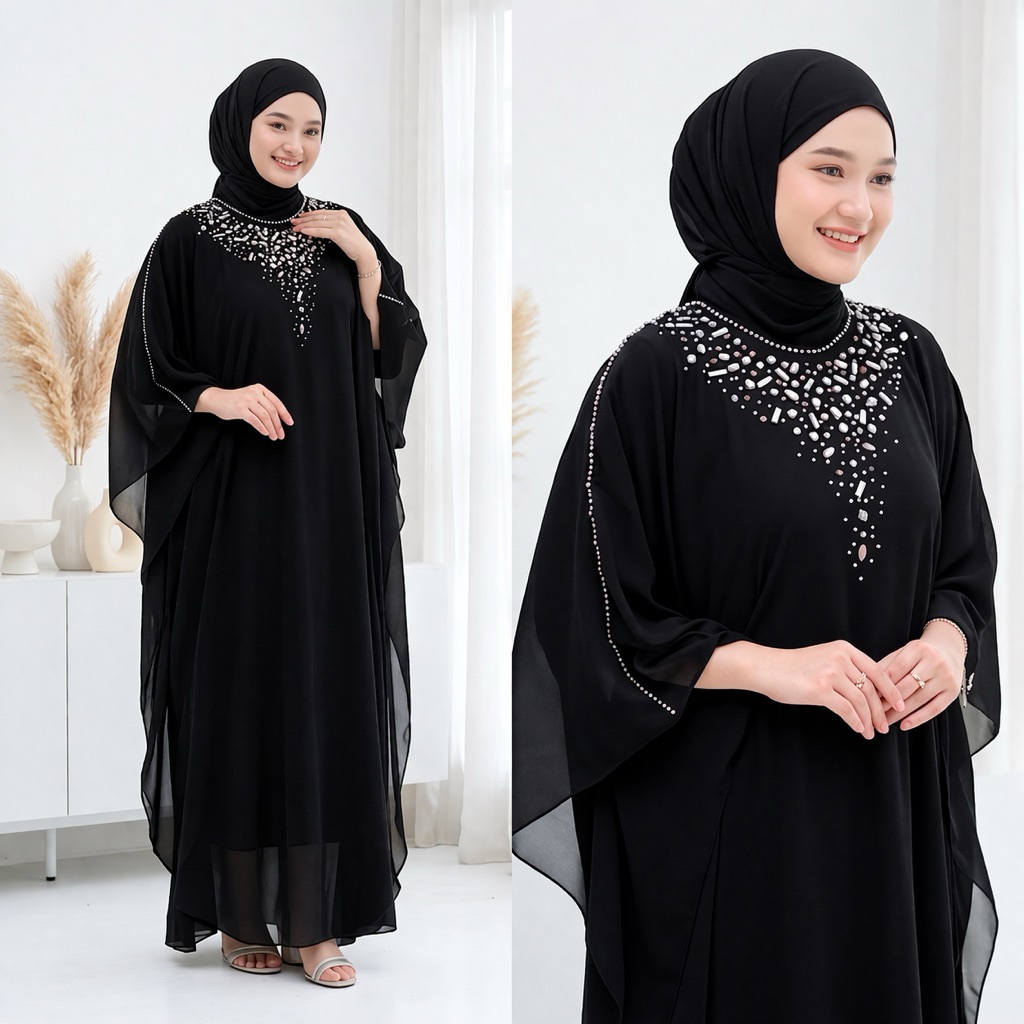 SAPHIRE CAFTAN AGATHA KAFTAN kaftan bordir original mieux  kaftan lebaran