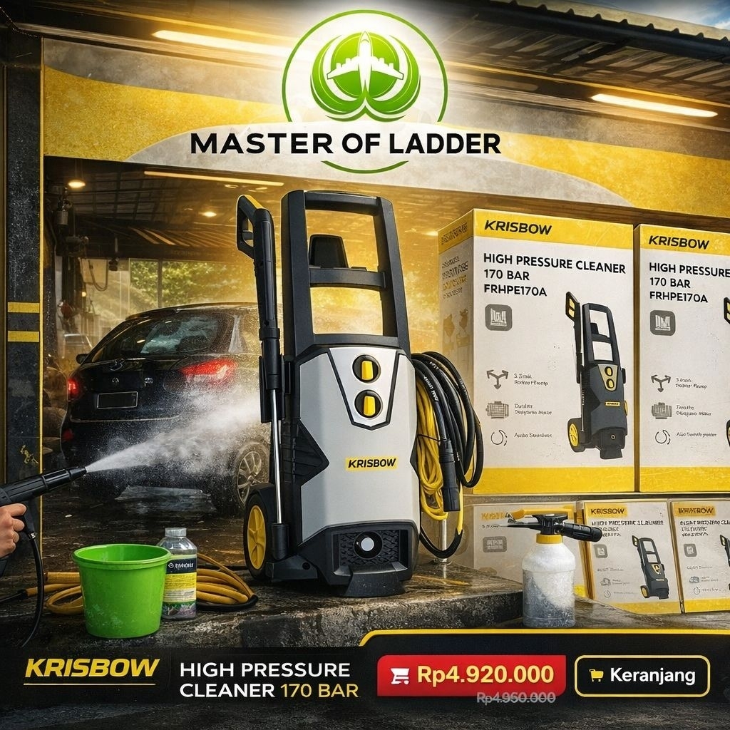 Krisbow alat cuci mobil bertekanan tinggi 170 bar Alat Cuci Mobil
