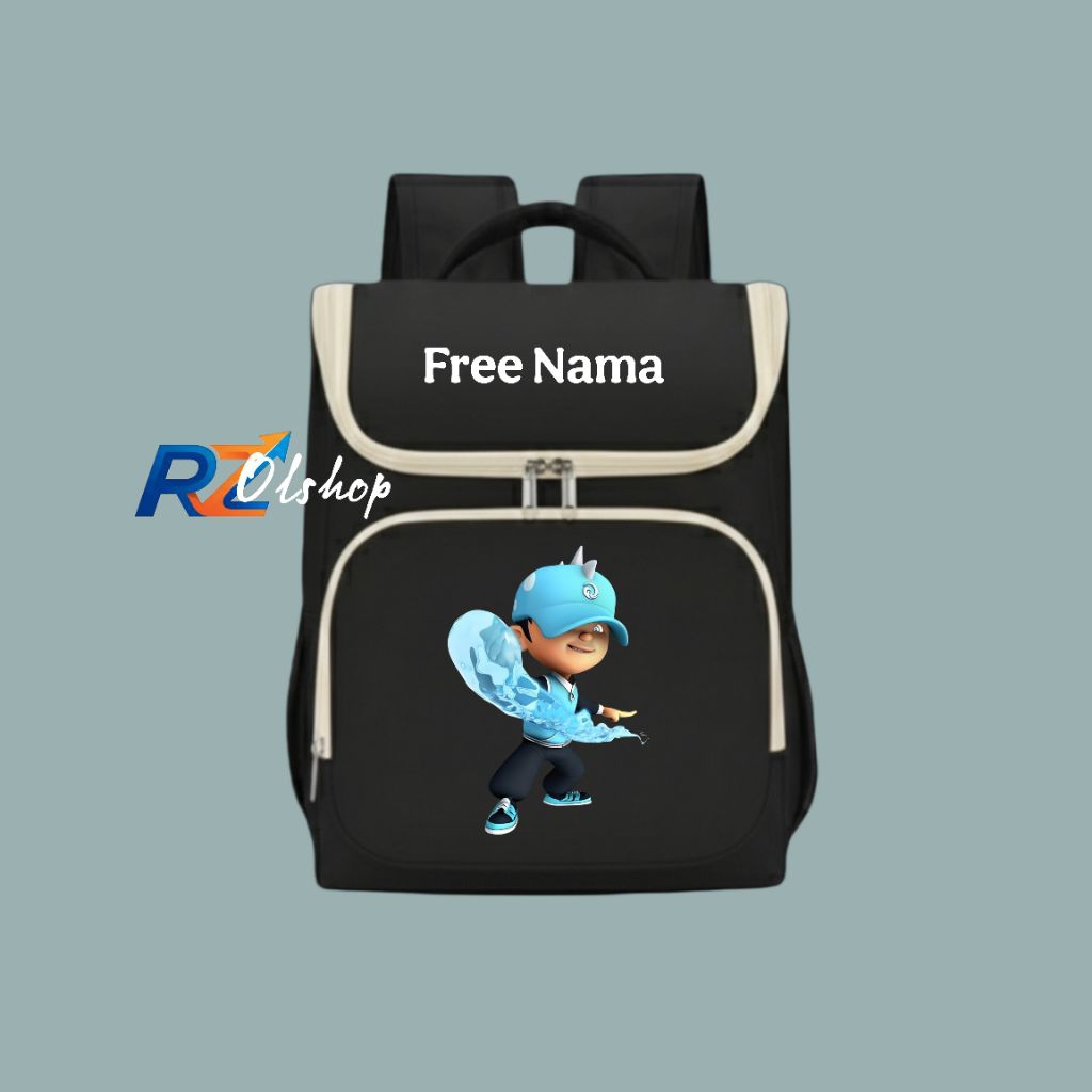 Tas Ransel Anak sekolah karakter Boboiboy Air free Nama