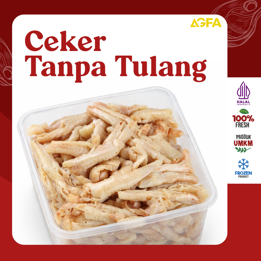 Ceker Tanpa Tulang 500gram / Ceker 1kg / Ceker Fillet 1kg / Ceker Tanpa Tulang Surabaya Sidoarjo