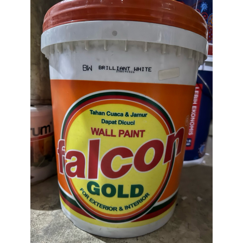 Cat exterior interior Falcon gold 25 kg putih Brilliant white BW - kualitas sama dengan sanlex