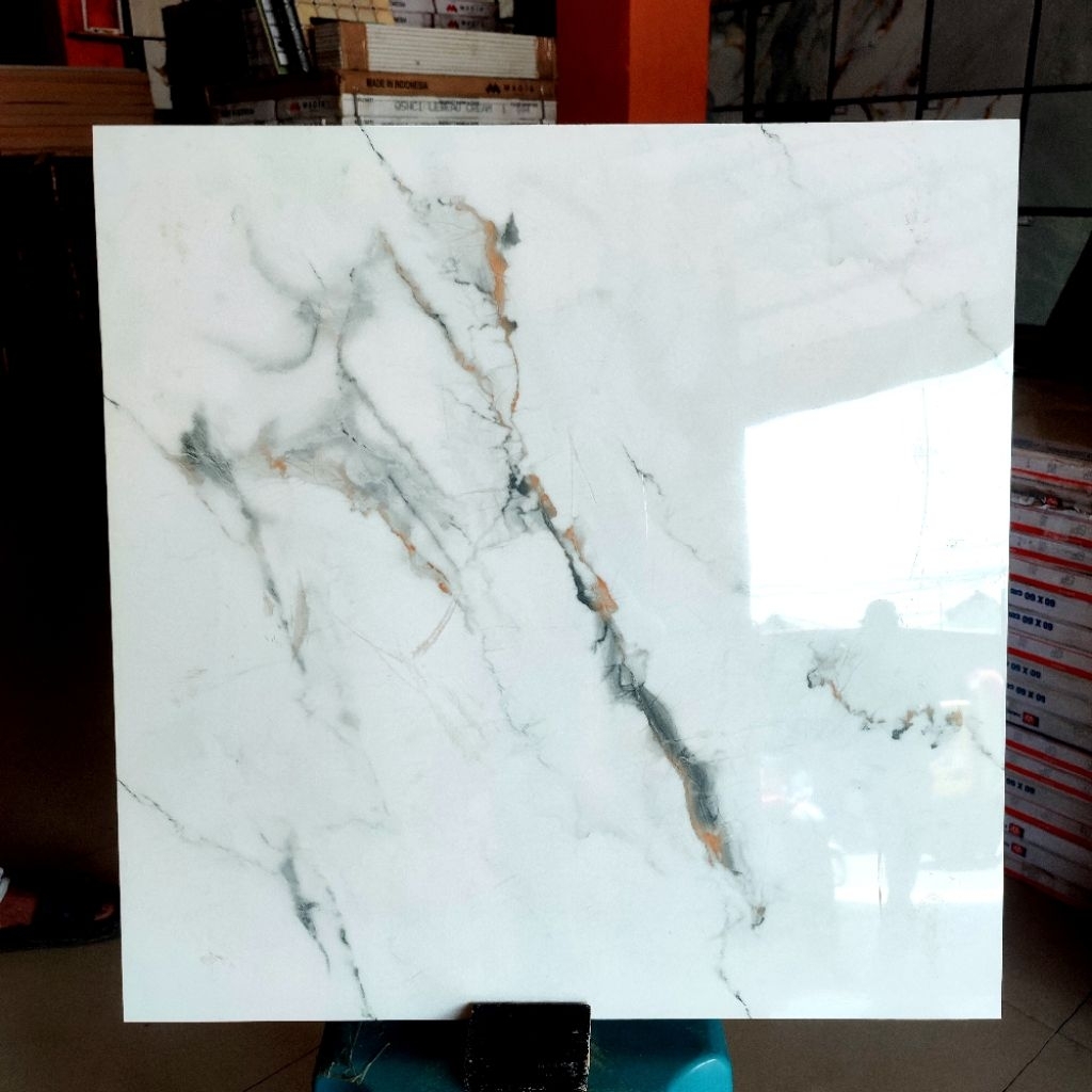Granit lantai glazed polish 60×60 | gardenia bianco
