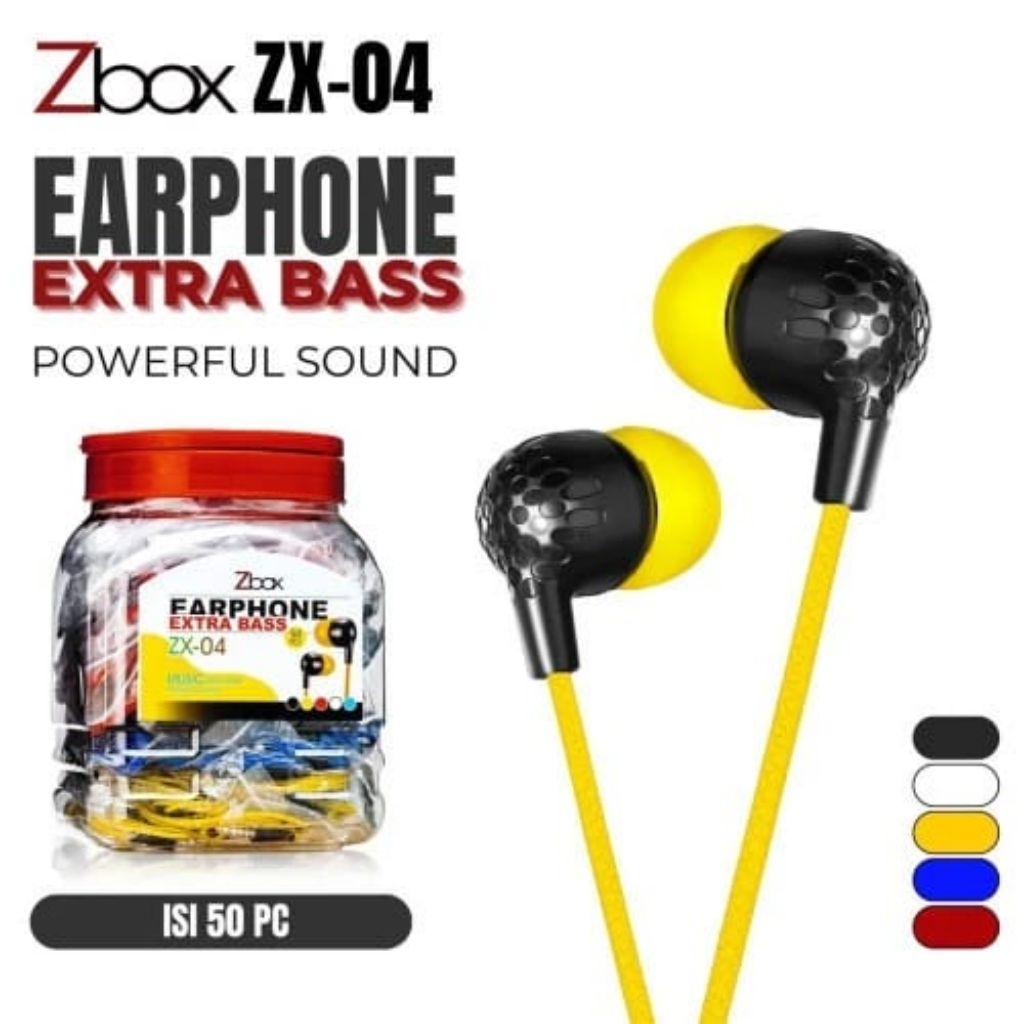 HEADSET KABEL ZBOX TOPLES ZX-04 | TERLARIS | 1 TOPLES 50PCS