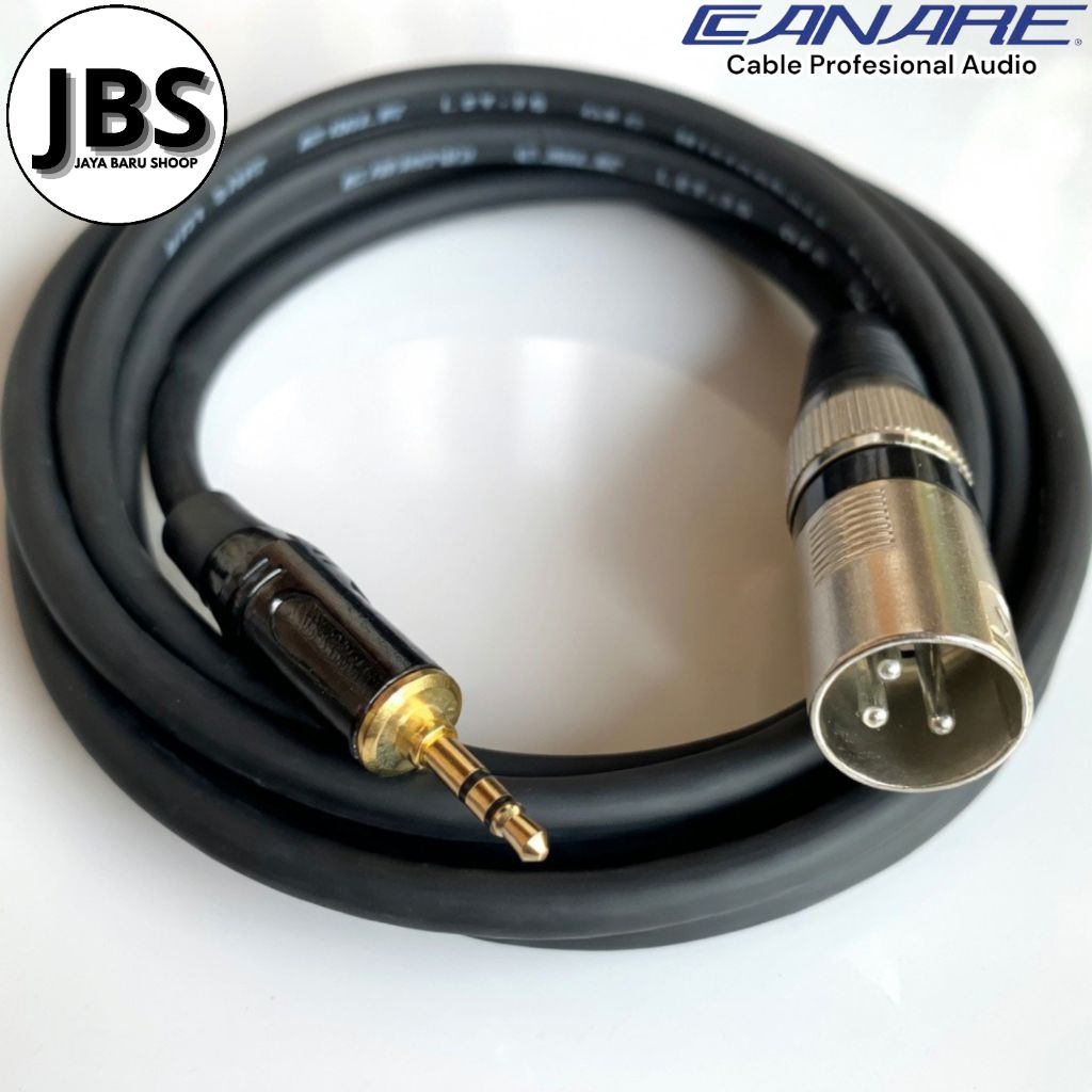 kabel aux 3,5mm to xlr male / jack mini 3,5 to xlr male