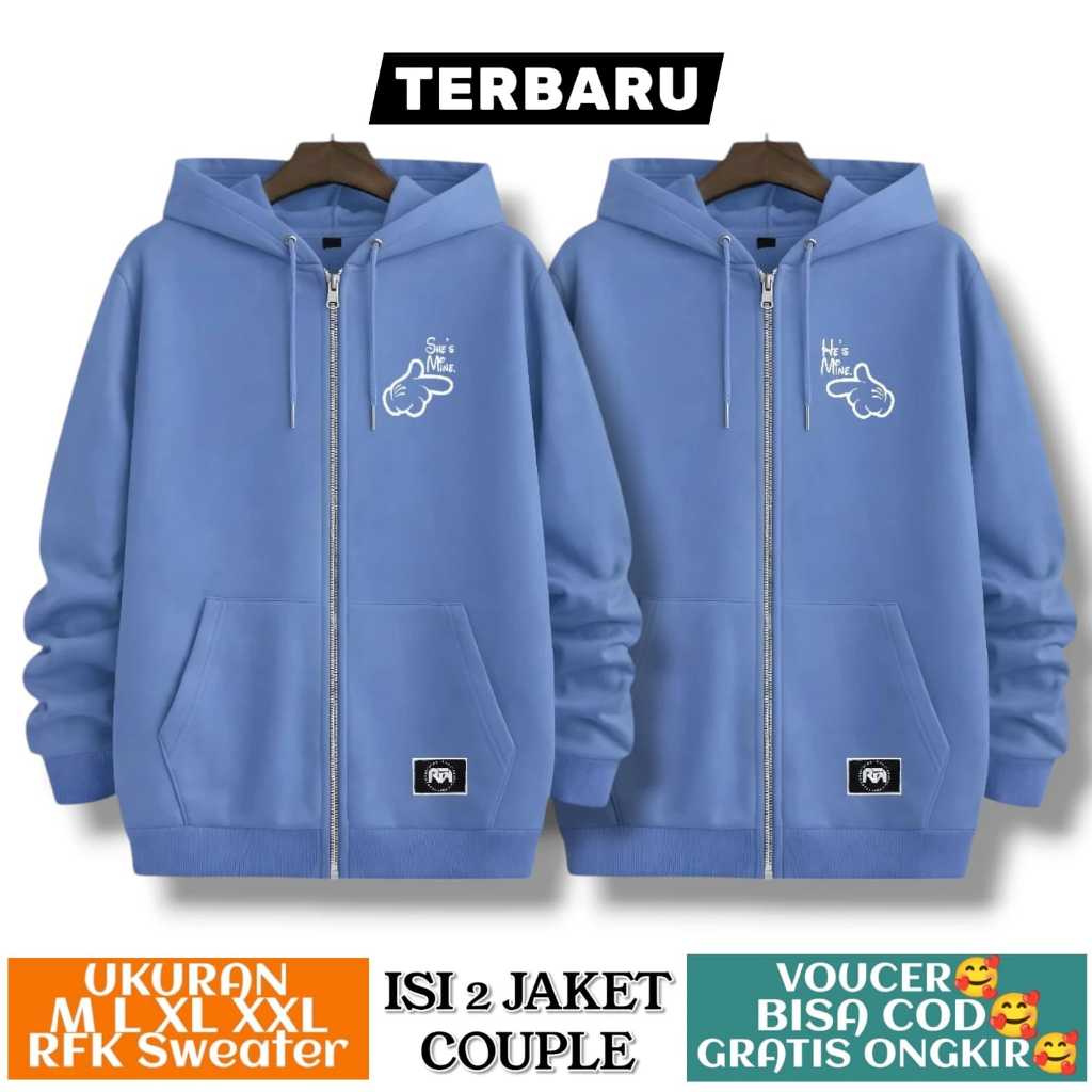 jaket resleting couple lucu / Jaket zipper couple / jaket zipper couple pasangan / switer couple pas