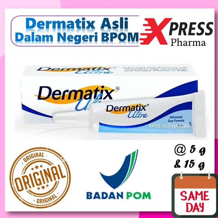 XPRESS ! ASLI BPOM Dermatix 15 gram Ultra Gel Salep Penghilang Bekas Luka Dermatik