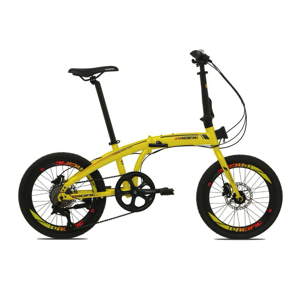 Sepeda Lipat Pacific 2980 Rx 7.0 20 inch 8 Speed Hydraulic Disc Brake Folding Bike Anak Dewasa