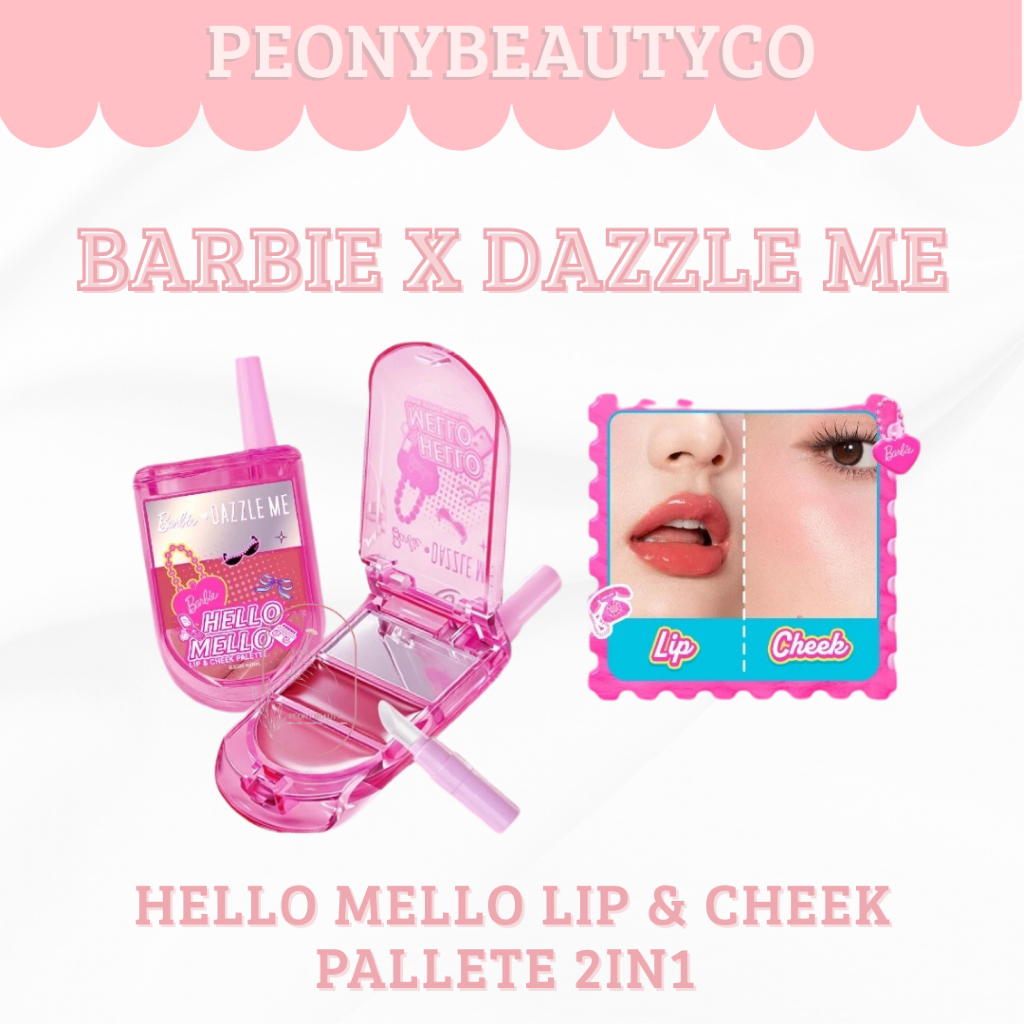 DAZZLE ME X BARBIE HELLO MELLO LIP & CHEEK PALLETE