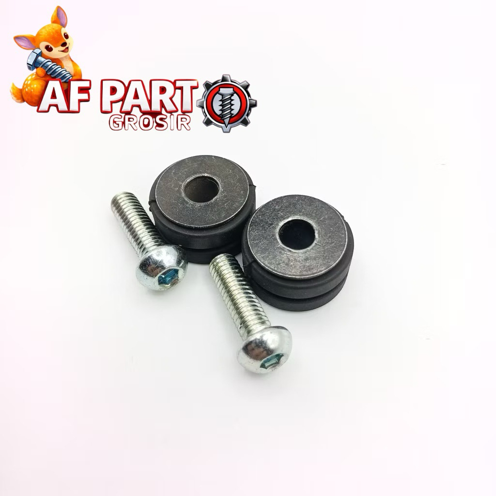 Karet Bosh Dudukan Tameng Knalpot Baut Dudukan Tameng Knalpot Harga 1 Paket 2Set Karet Bosh Baut Ori