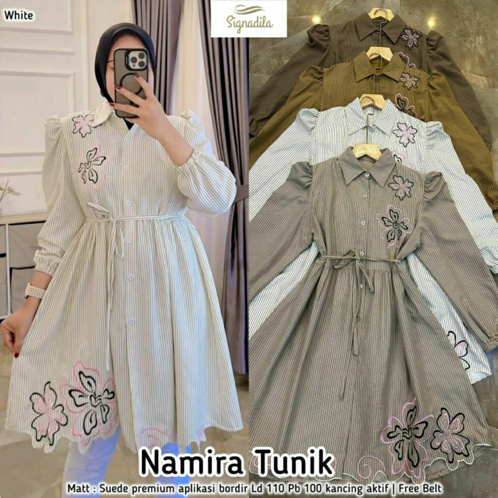 Namira Saviq Nevala Velova Adelia Blouse Tunik Katun Ori Meisa Signadila COD