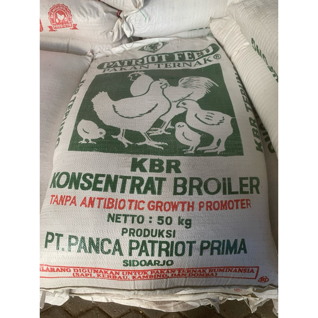 Pakan Ayam Broiler Patriot KBR Konsentrat Penggemuk Ayam Pedaging Bebas Antibiotik