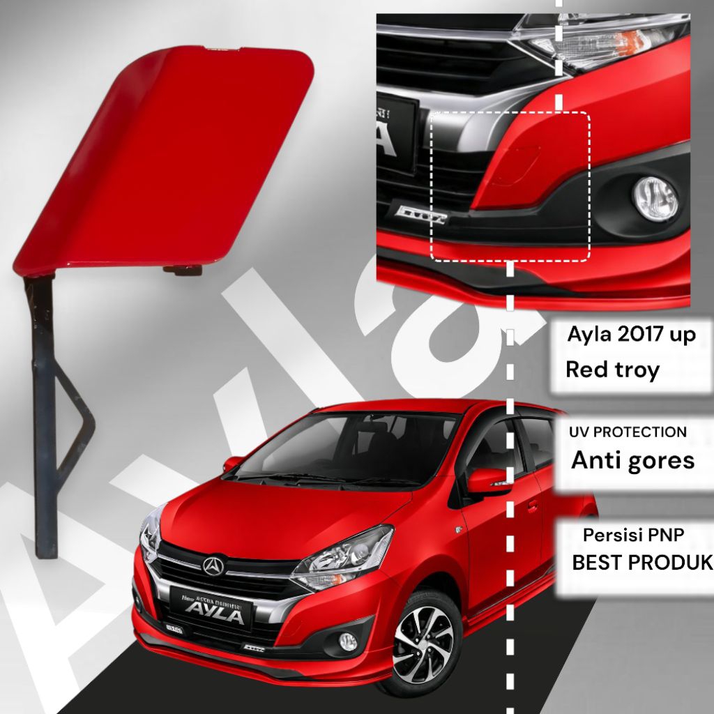 Tutup Cover Towing Derek Bemper Depan Mobil Daihatsu Ayla