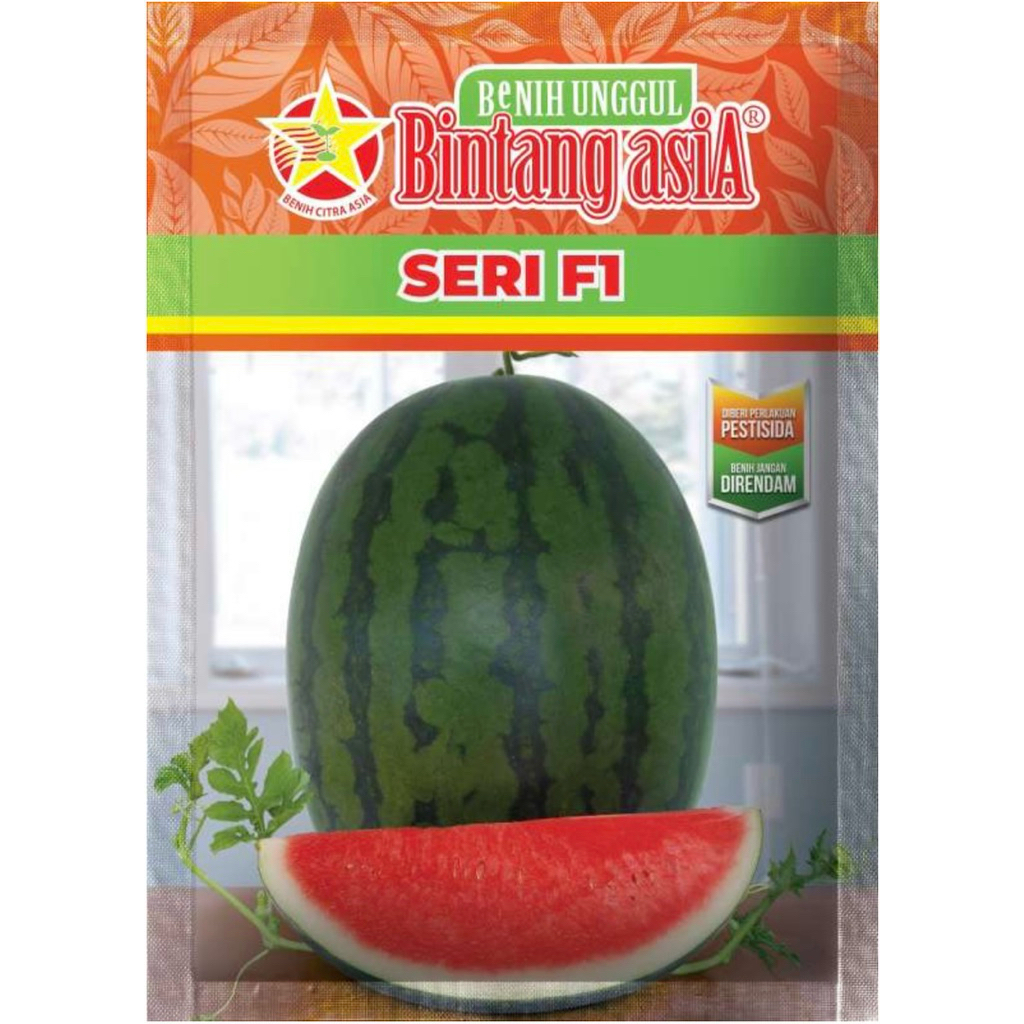 Benih Semangka Non Biji SERI F1 20Gram Bintang Asia