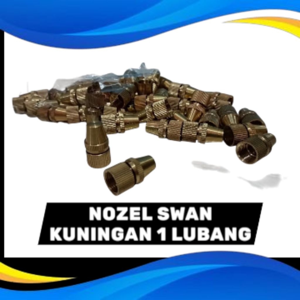 Nozzle SWAN kuningan 1 lubang Lurus Drat 12.5mm | spuyer tanki swan |Nozel Kuningan SWAN Spuyer Spra