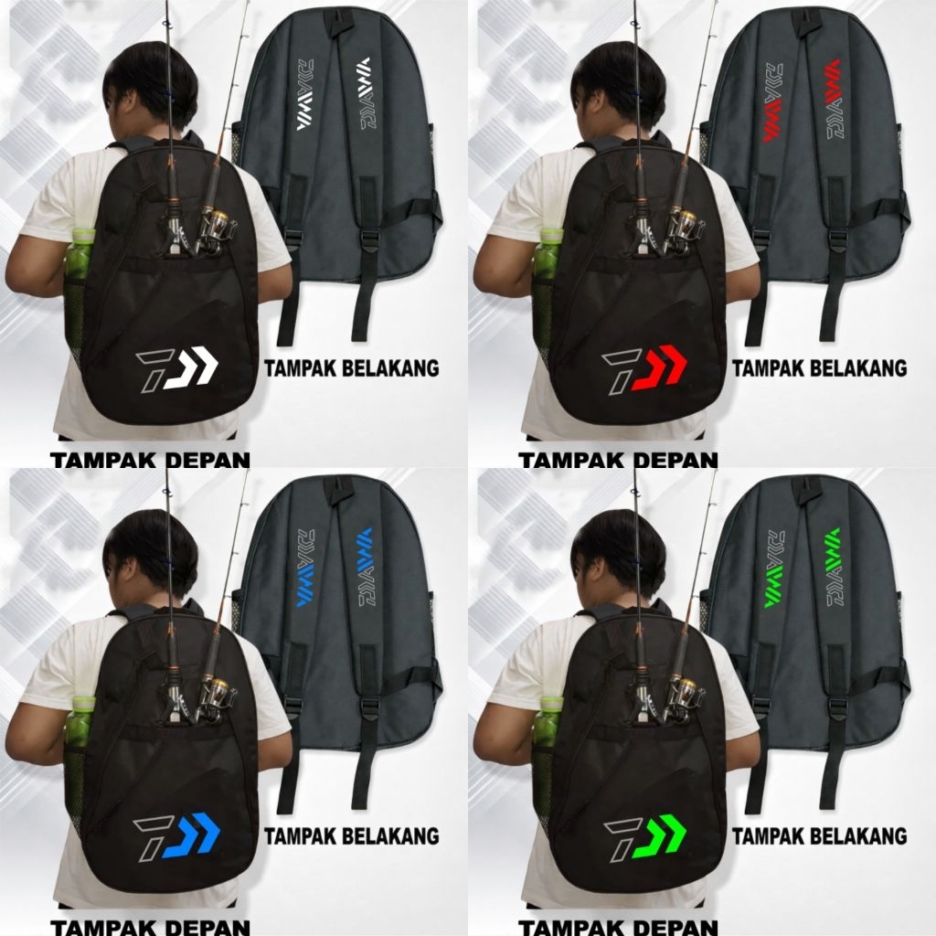 Tas Ransel Mancing dai wa - tas mancing multifungsi - tas ransel mancing bisa isi banyak terlaris