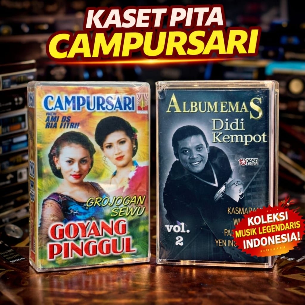 Kaset Pita / Kaset Campur Sari / Pemutar Musik
