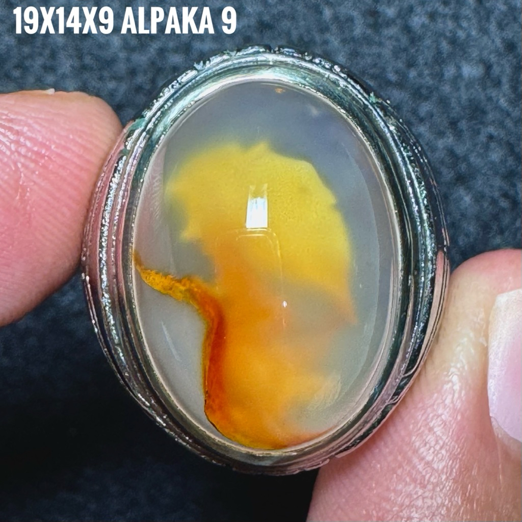 Cincin Batu Akik Natural Baturaja Banyumili (Asli Alam)