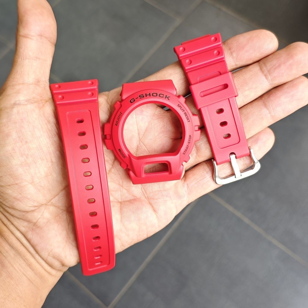 BNB BESEL BEZEL STRAP CASIO GSHOCK DW 6900RRB DW 6900 DW 6600 NEW ORIGINAL COPOTAN MERAH
