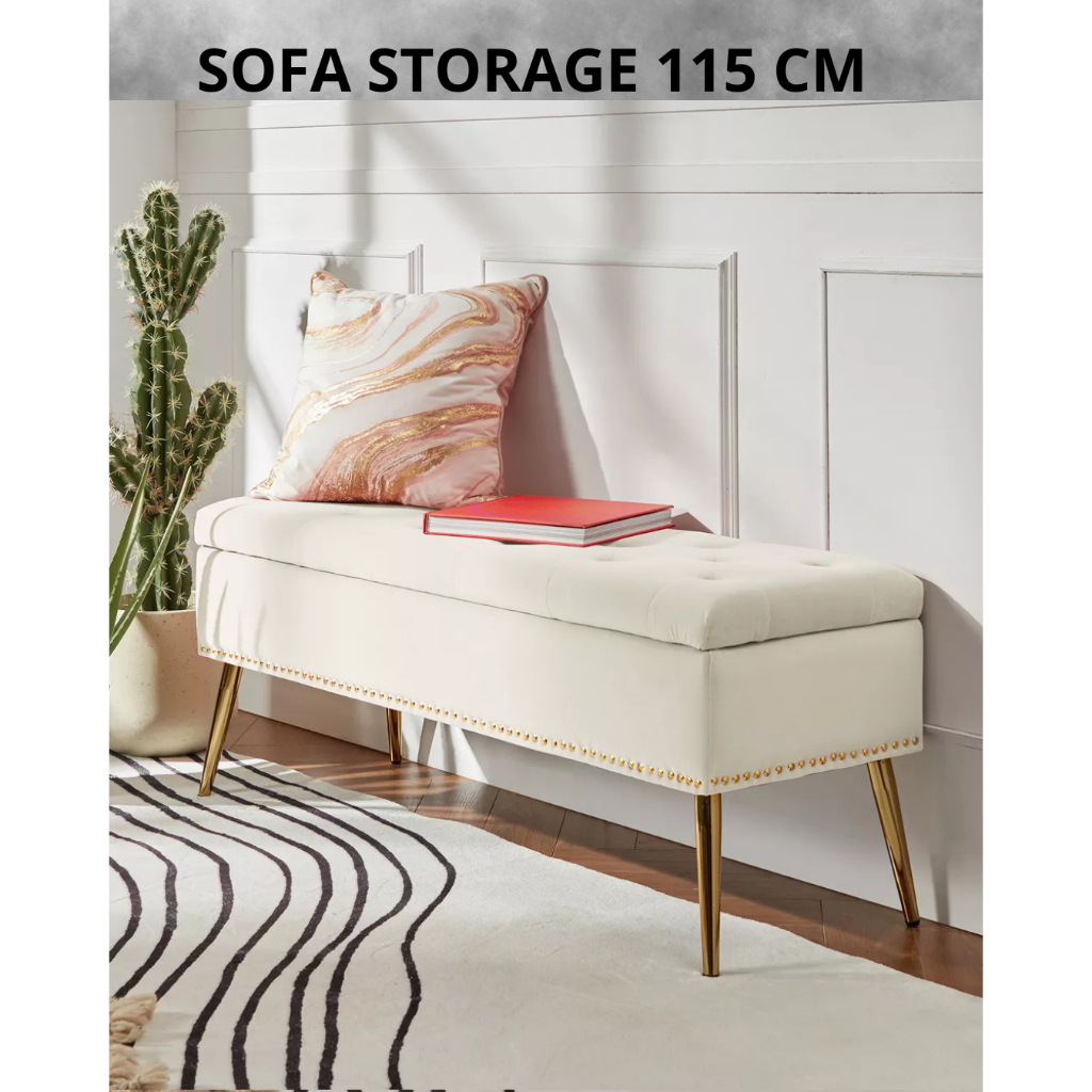 ( 11 A )sofa mninimalis storage box penyimpanan Puff / Bench /  Puff Stool sofa box penyimpanan luas
