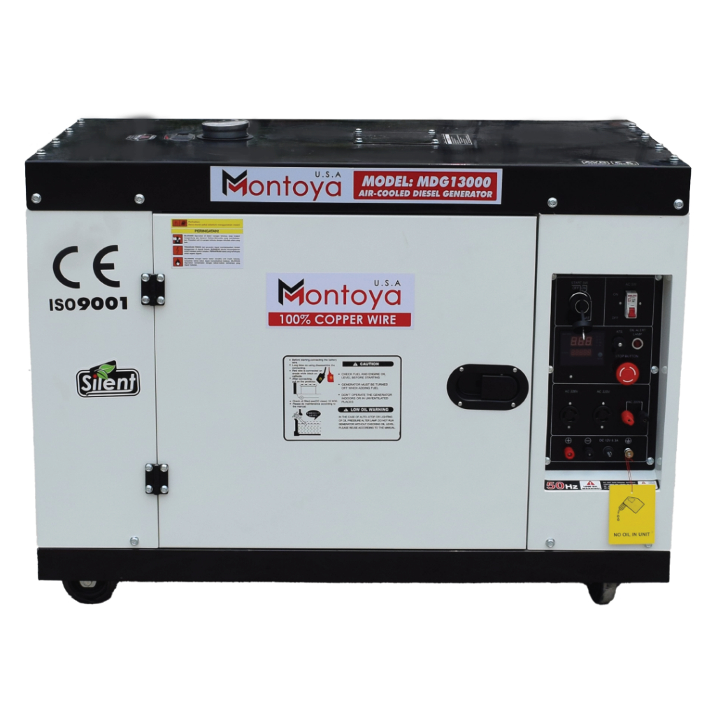 Genset Silent Diesel Montoya  MDG13000 / Generator Solar 10 KVA 8000 Watt 220 Volt