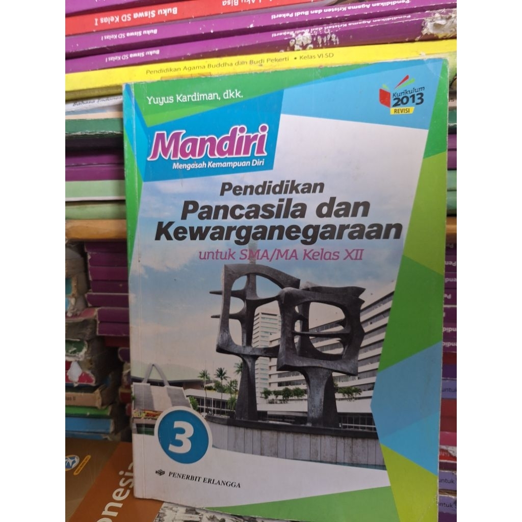 buku mandiri ppkn/pendidikan kewarganegaraan untuk kelas 12/XII/3 sma ma edisi revisi