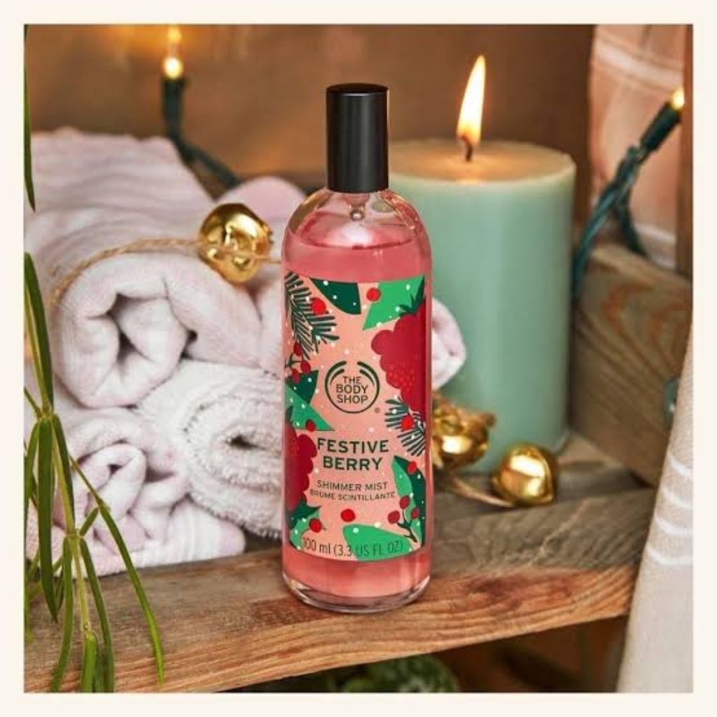 BODYMIST FESTIVE BERRY 100ML THE BODY SHOP ORIGINAL REJECT
