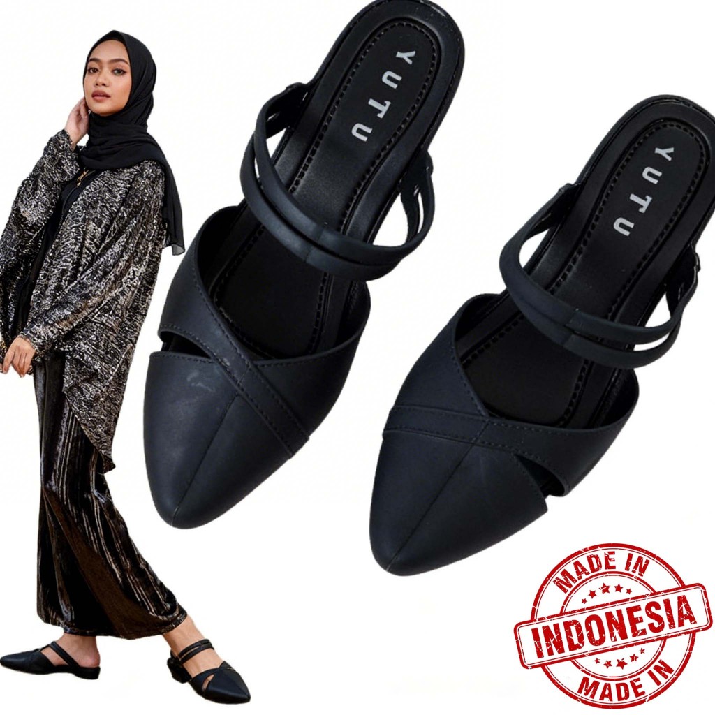 YUTU - Sandal Wanita Wedges / Sandal Jelly Wedges / Sandal Porto Lady Terbaru