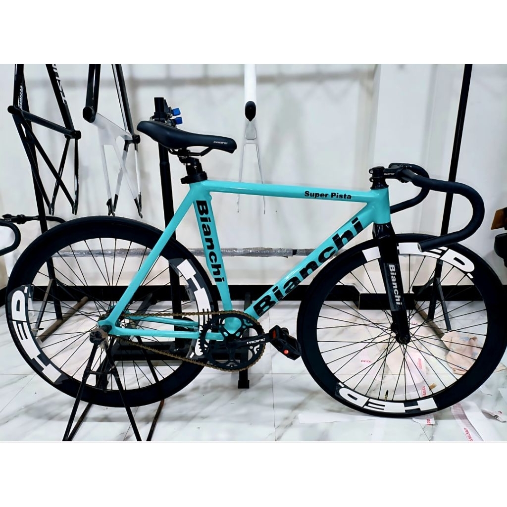 Fixie Bianchi Custom Murah Meriah Siap Pakai Bisa Request Warna Dan Size