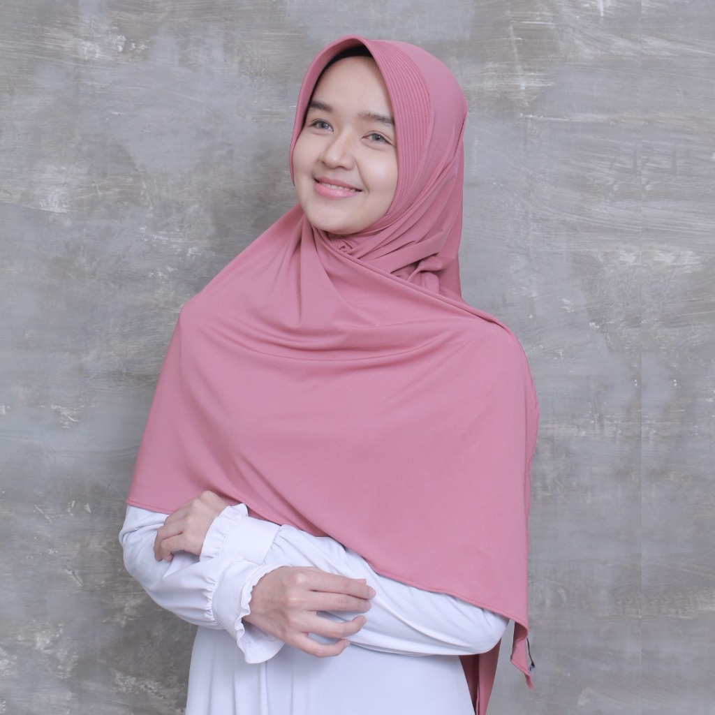 Aghnia Hijab - Ibiza Pad (Segiempat Instan Pad) Jilbab/Khimar/Kerudung Belah Tengah
