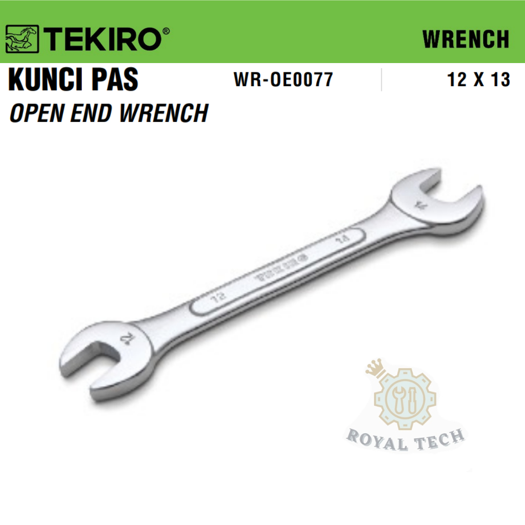 KUNCI PAS / OPEN END WRENCH 12x13 mm TEKIRO - WR-OE0077