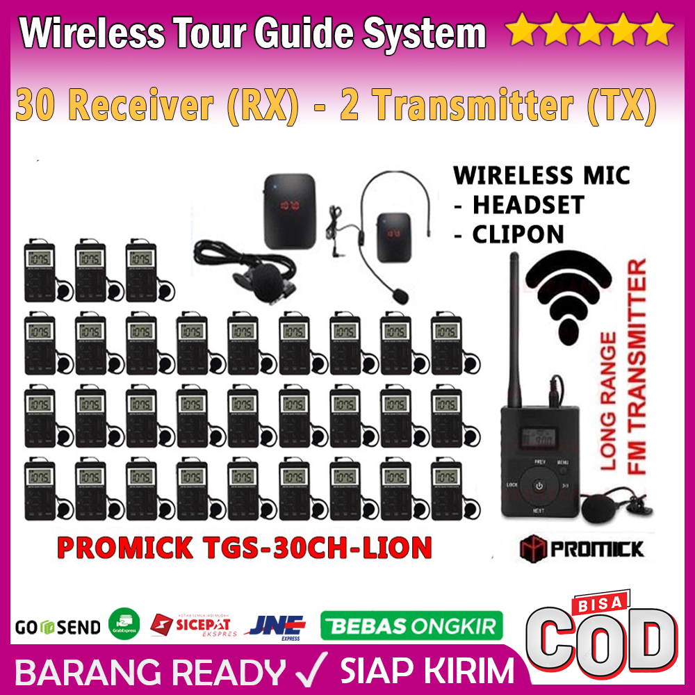 Wireless Tour Guide System - Wireless Interpreter System - Audio Haji Audio Umroh Umrah - PROMICK LI