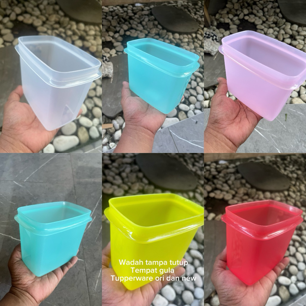 WADAH TEMPAT GULA TAMPA TUTUP TUPPERWARE ORI