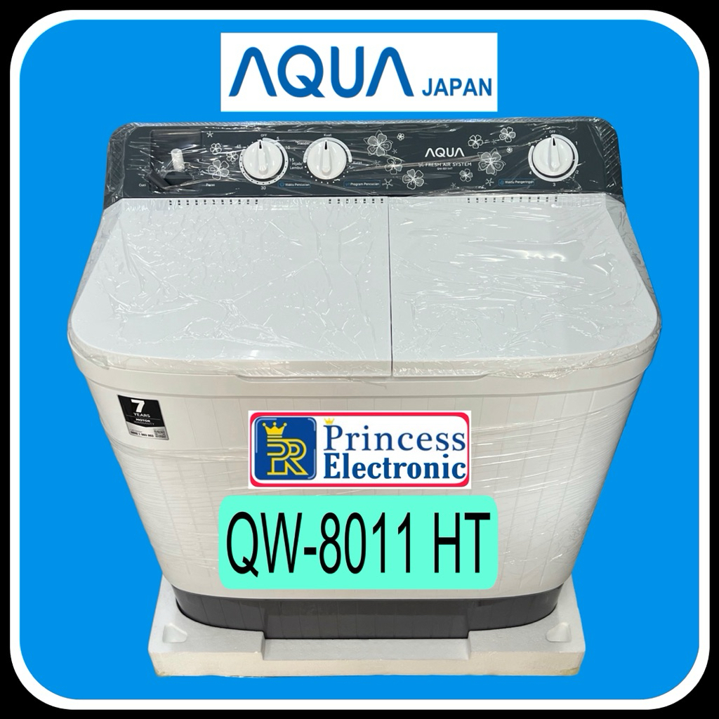 Mesin cuci Aqua 8 kg 2 tabung anti karat
