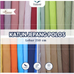 KAIN KATUN JEPANG POLOS PREMIUM 250 CM