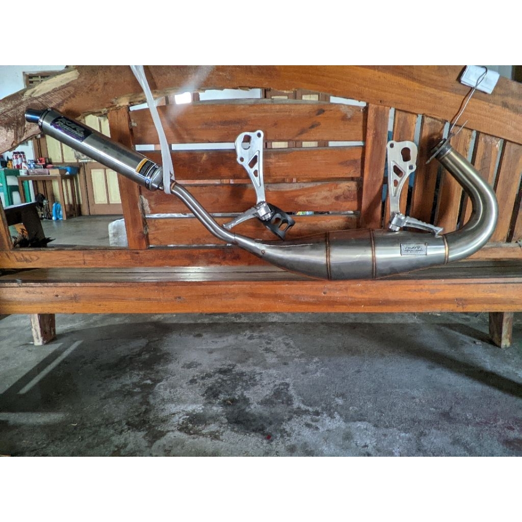 Knalpot cobra Ninja ss/r Kjr fullpress dan footstep rc3 likenew