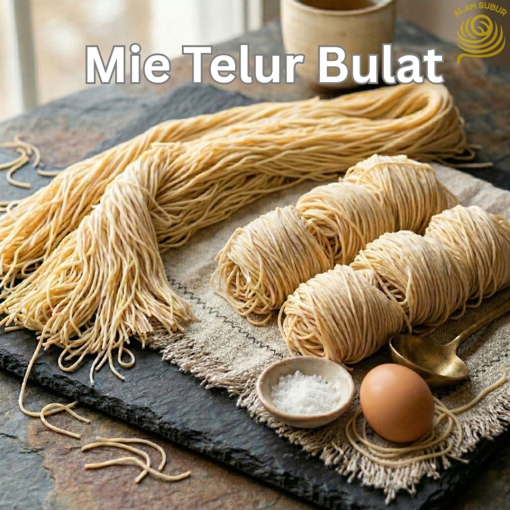 Mie ayam mentah / mie ayam frozen / mie mentah / mie telur 1 KG