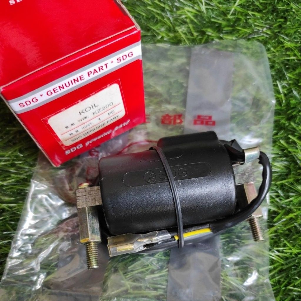 IGNITION COIL KOIL KAWASAKI BINTER MERZY KZ200 BARU STOK LAMA MERK SDG BUKAN ORIGINAL