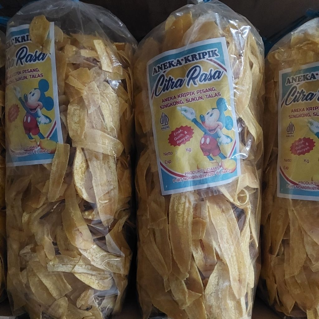 Kripik Pisang Kriuk Gurih 1kg