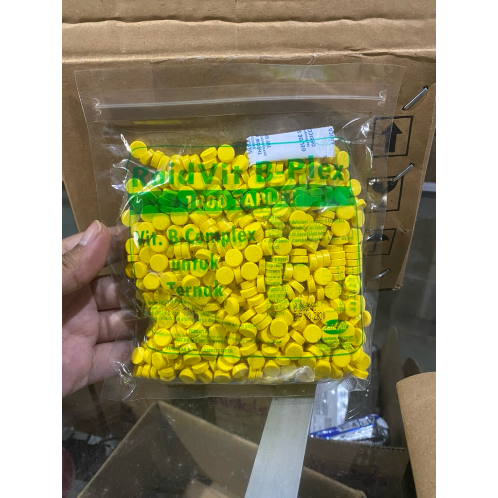 Becomp 1000 Tablet Vitamin B Complex untuk Ternak Sapi, Kambing, dan Unggas