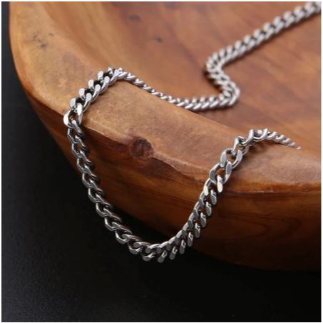 Kalung Rantai Baja Pria / Kalung Rantai Pria Anti Karat dan Luntur / Kalung Pria Keren / Kalung Pria