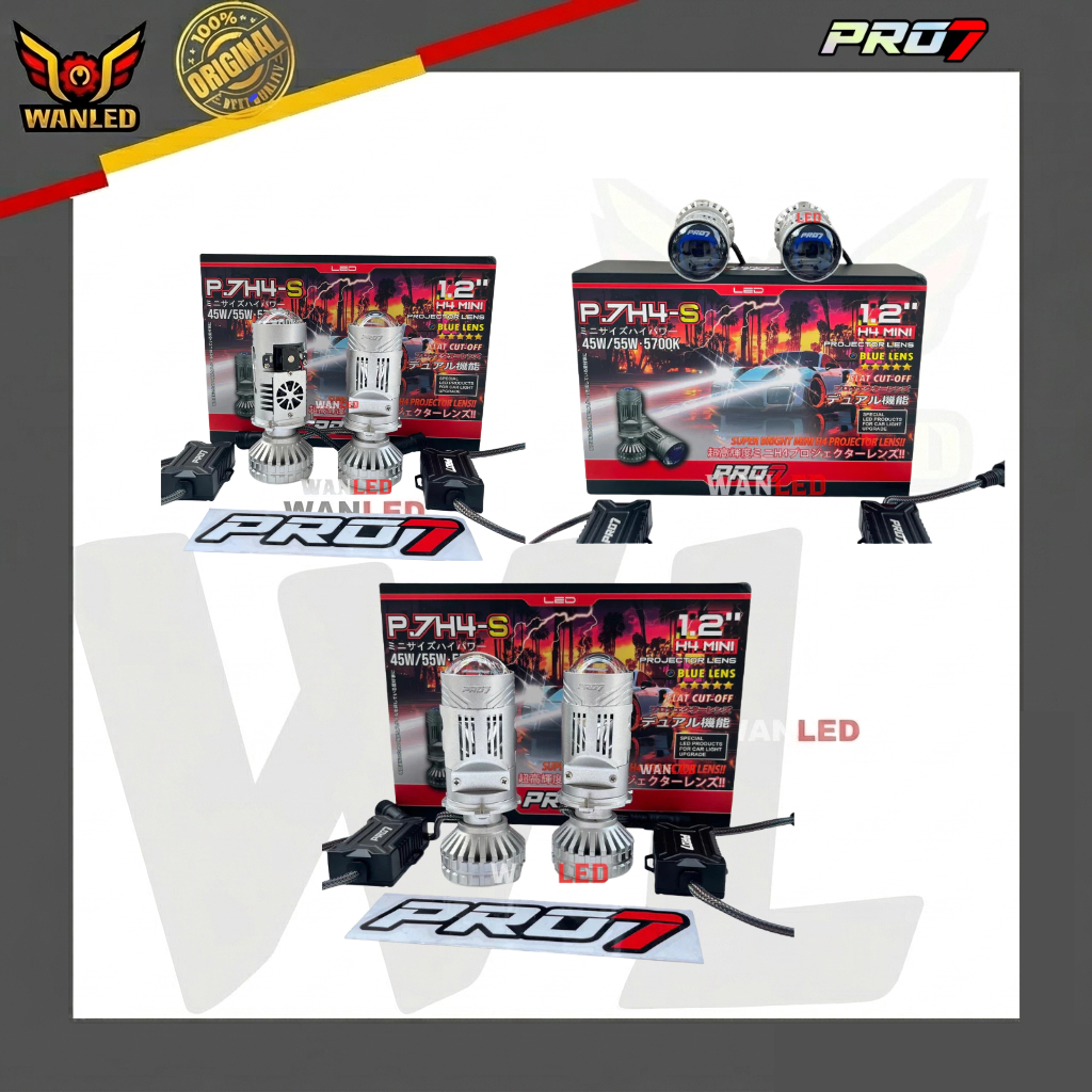 MINI BILED PRO7 PROJECTOR BILED PRO7 P.7H4-S SIMPEL CLEAN DAN PNP H4 ORIGINAL LED H4