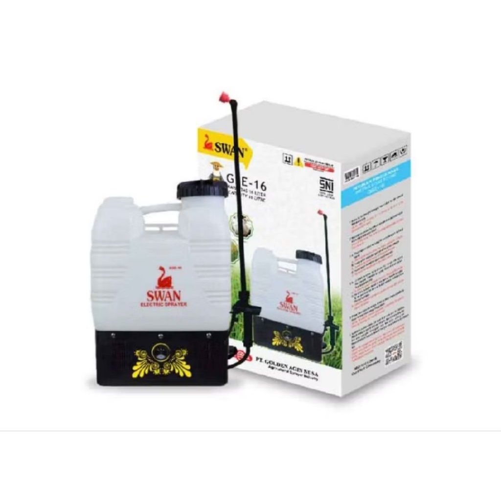 Electric sprayer. Alat semprot hama Elektrik Battery Batere Swan 16 L
