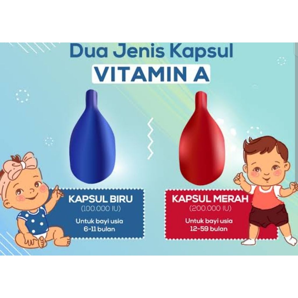 Vitamin A Kapsul Merah 200.000 IU - Meningkatkan Kekebalan Tubuh, Menjaga Kesehatan Mata, Menambah S