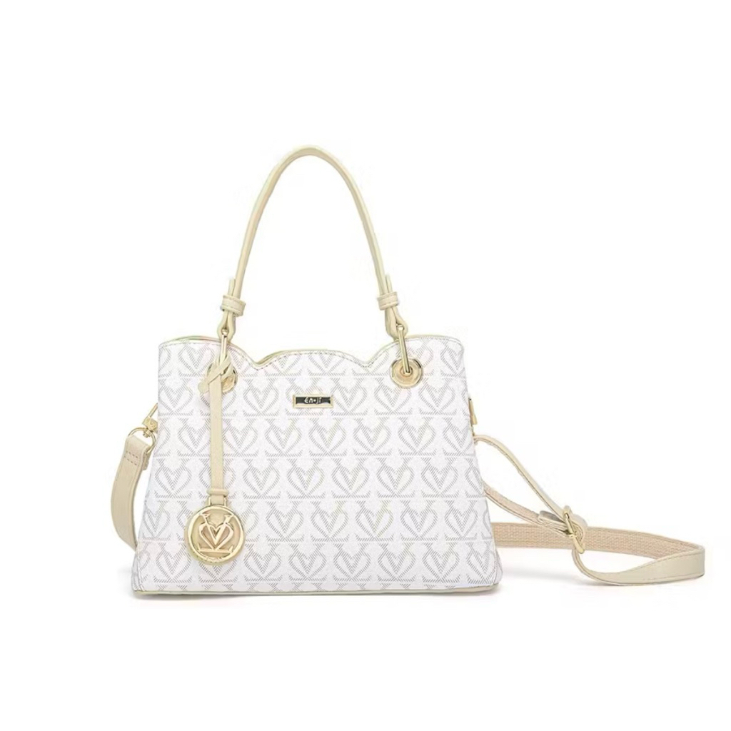 En-ji Jihe Handbag -Cream