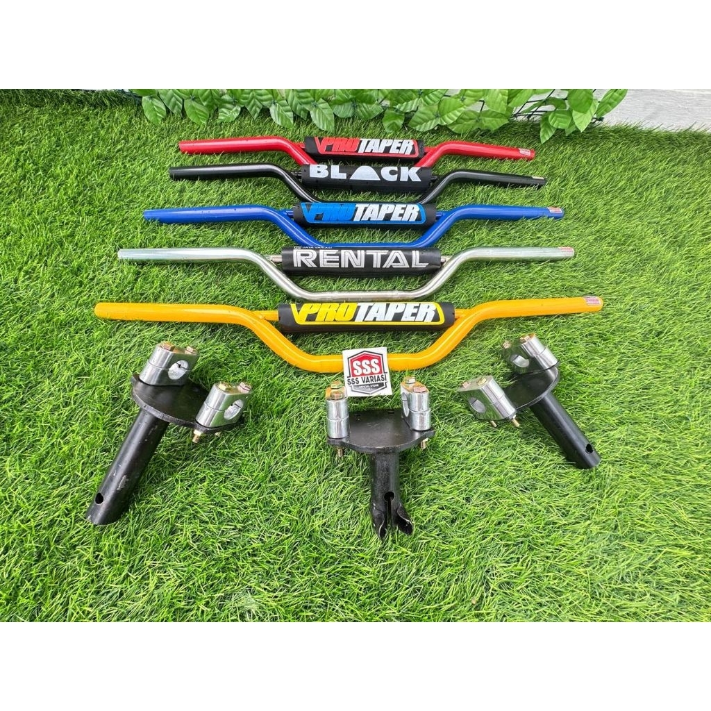 Paketan stang model Crf WARNA+Dudukan stang