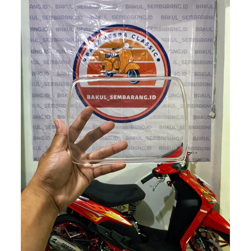 Mika Kaca Headlamp L300 Bening Lampu Utama L300 Custom Akrilik Bahan Biled / Proji Harga Sepasang
