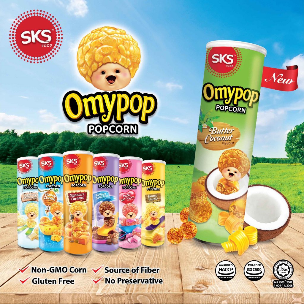 Omypop Popcorn Omypop Malaysia Snack Popcorn Malaysia Halal