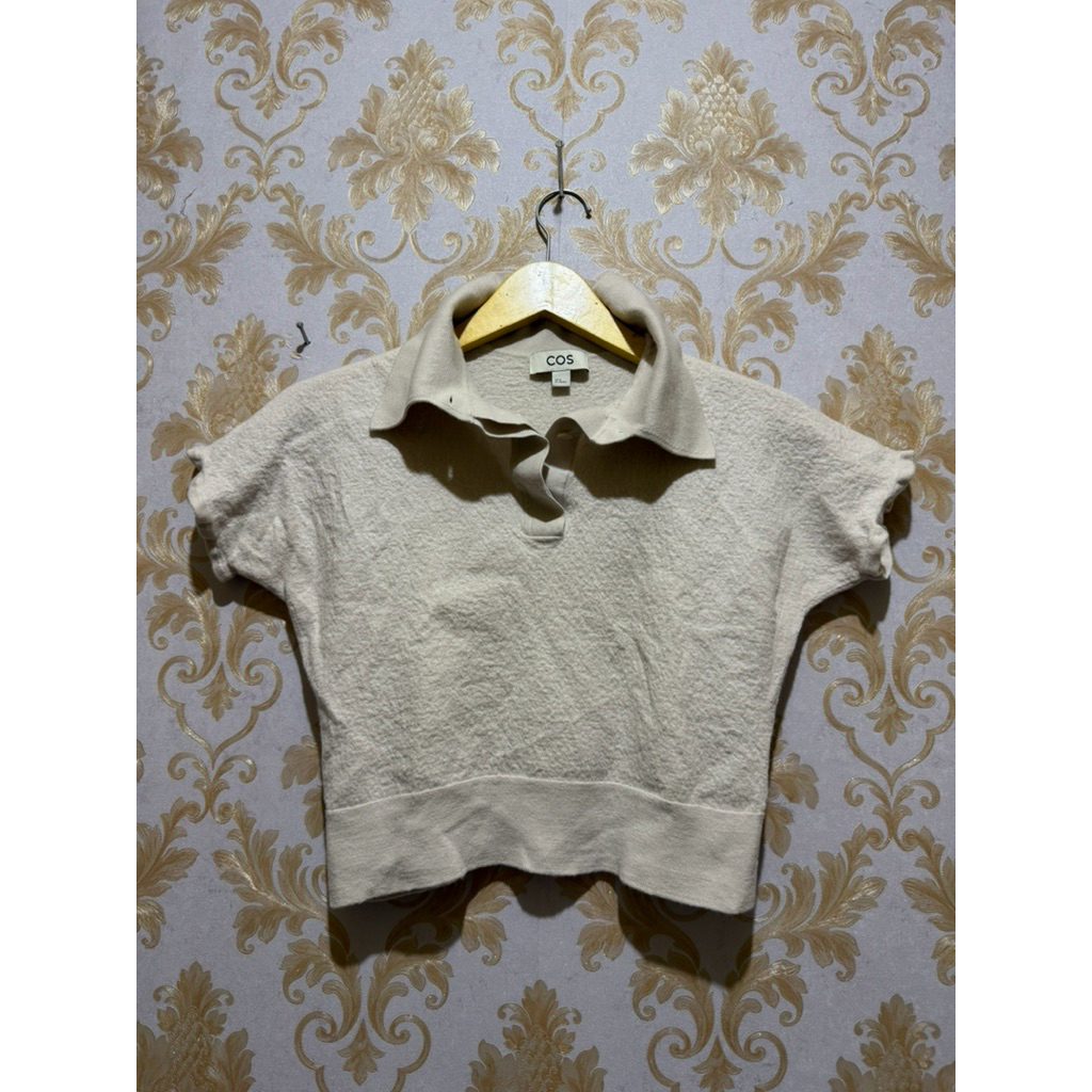 COS - Knitted Polo Shirt Size M