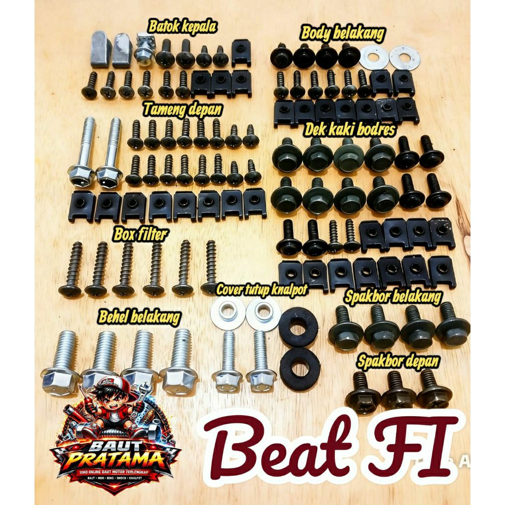 Baut fullset body motor Beat fi