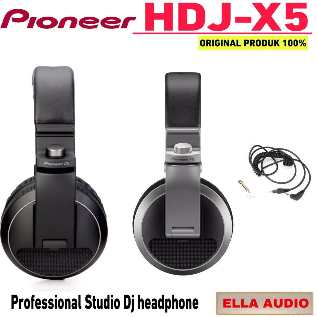 Pioneer Headphone Hdj X5 Professioanal DJ headphones hdj x5